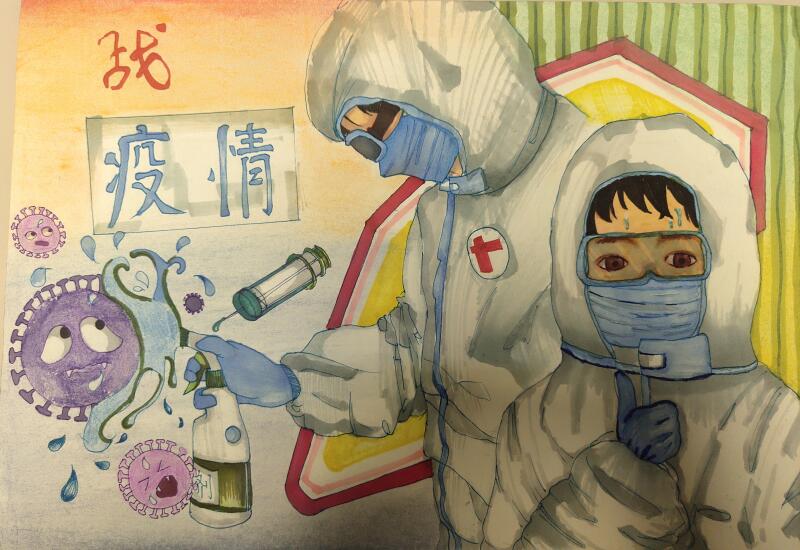 “疫情當(dāng)前，孩子們有‘畫’說”作品展播（三十五）