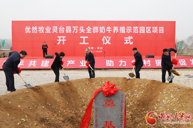 總投資7.2億元！優(yōu)然牧業(yè)靈臺(tái)縣萬(wàn)頭全群奶牛養(yǎng)殖示范園區(qū)項(xiàng)目開(kāi)工