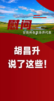  圖解|慰問甘南州各族各界代表 胡昌升說了這些！