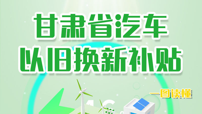 海報|重大利好！甘肅省汽車以舊換新補貼來了